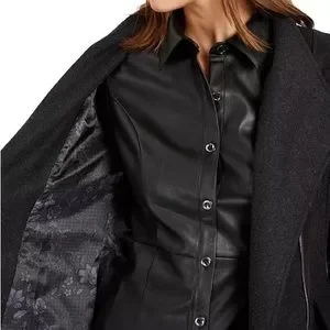 Guess asymmetrical 2025 skirted walker coat